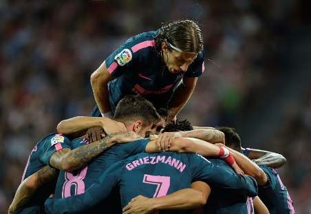 马竞客场2-1战胜毕尔巴鄂竞技