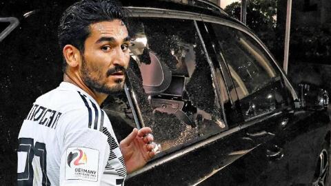 德国国脚京多安爱车被砸